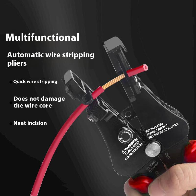 Professionele automatische draadstripper - Multifunctioneel elektrisch gereedschap met zinklegering messen voor nauwkeurig draadstrippen en knippen_voghion.com