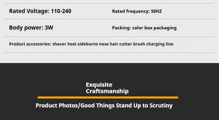 Kit per la cura della pelle 4 in 1 ricaricabile tramite USB: rasoio elettrico, rifinitore per peli del naso, rifinitore per barba e basette, impermeabile e adatto ai viaggi_voghion.com