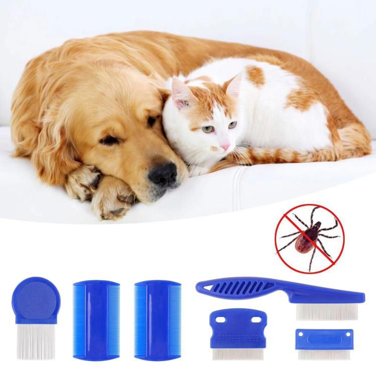 6pcs /Set Pet Flea Comb Dense Tooth Cat Dog Comb_voghion.com