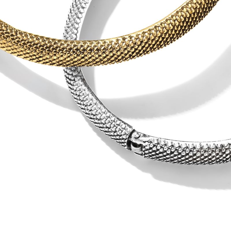 Collare articolato a forma di serpente in lega retrò da donna, design alla moda, collare a molla a forma di serpente, collare in metallo da donna_voghion.com