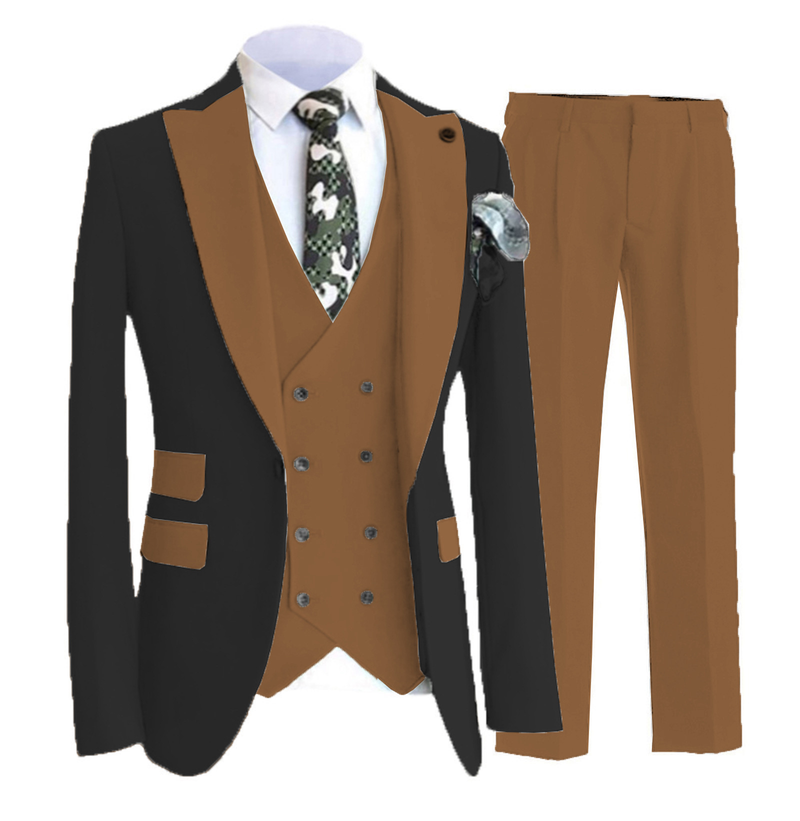 Ropa de hombre, traje de pelo para hombre, vestido de boda para novio, traje de actuación para cantante joven presentador, vestido de padrino_voghion.com