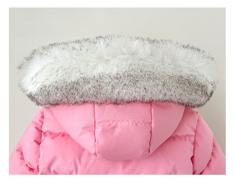 Baby Winter Puffer Jumpsuit – Warmer einteiliger Schneeanzug mit Kapuze (0–4 Jahre, Schwarz/Rosa/Rot/Grau)_voghion.com