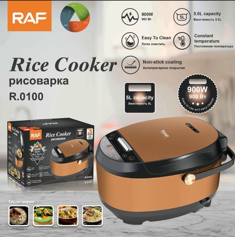 Hot Sale 5L Intelligent Rice Cooker - Fully Automatic Health Household Multi-functional Non-stick Pot_voghion.com