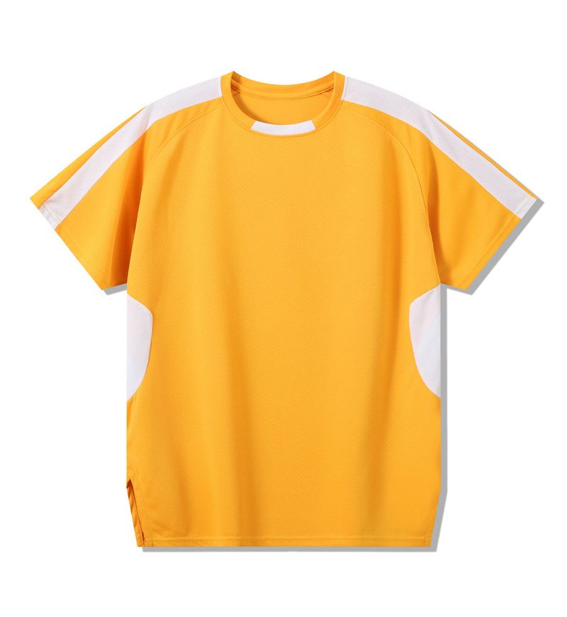 Color Block Summer American Basketball Patchwork Short Sleeve Shooting Quick-Dry Training Sports Breathable Fiery Loose_voghion.com