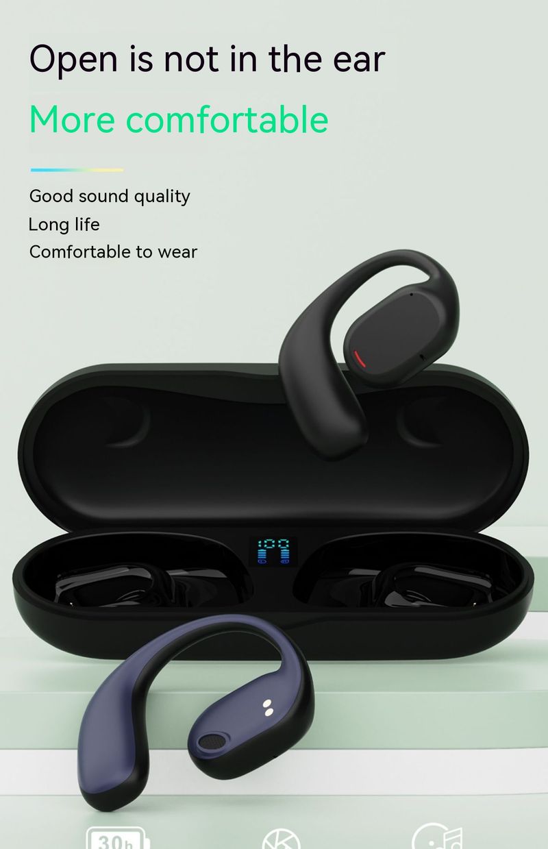 JS270 Running Ear Mounted Bone Conduction Earphones True Wireless Sports TWS Bluetooth OWS_voghion.com