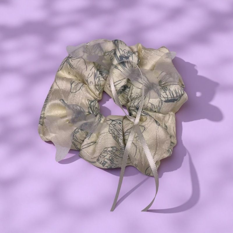 New Fashion Ruffled Scrunchie, Luxury Versatile Hair Tie, Cute Lace Edge High-Value Head Rope_voghion.com