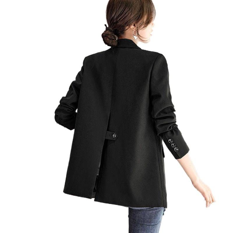 Blazer casual di nicchia in cotone trapuntato per donna, foderato in pile, spesso, nuovo stile autunno e inverno 2025, design piccolo_voghion.com