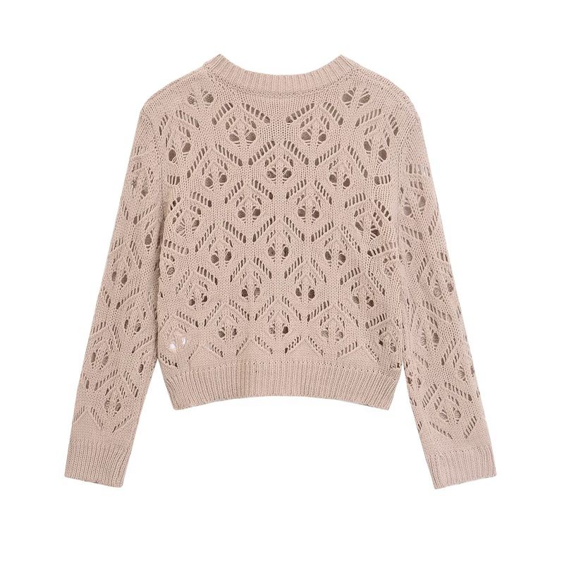 Giacca in maglia jacquard estiva da donna_voghion.com