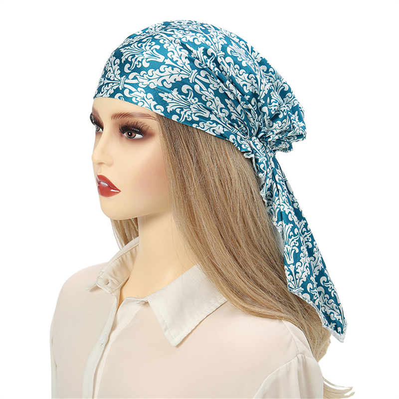 Nuovo cappello curvo in tessuto stampato multicolore Cappello turbante versatile stampato alla moda_voghion.com
