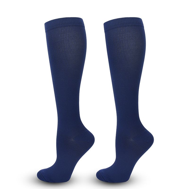 Beautiful Leg Xiyin Solid Color Sports Compression Long Tube Calf Running Socks_voghion.com