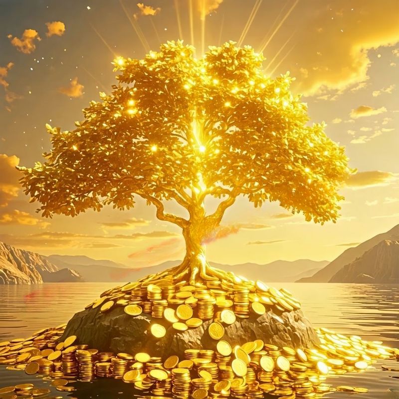 Dekorativer Glücksbaum für Wohnzimmer, Eingangsbereich, Schlafzimmer, Wandaufkleber, Wandtapete_voghion.com