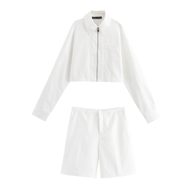 Abbigliamento donna 2024 autunno nuova moda giacca bermuda set pantaloncini_voghion.com