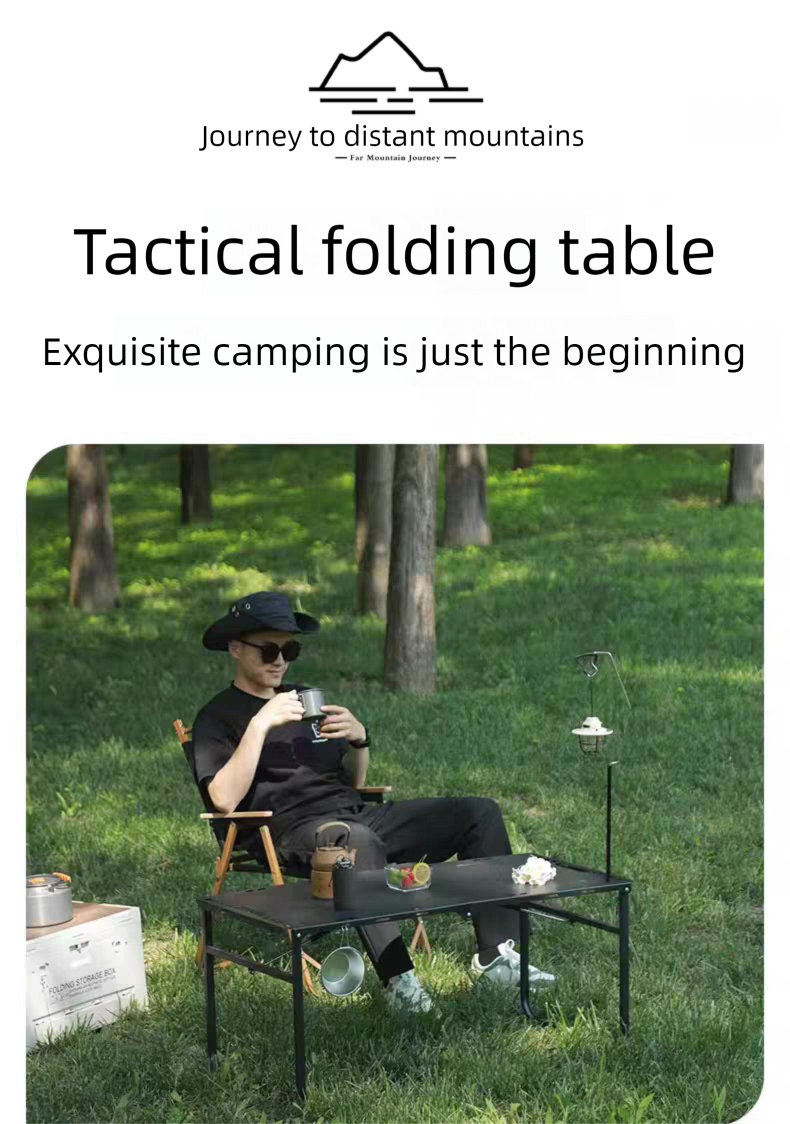 Outdoor Folding Portable Lightweight Hydraulic Tactical Table Multifunctional Camping Cooking Equipment_voghion.com