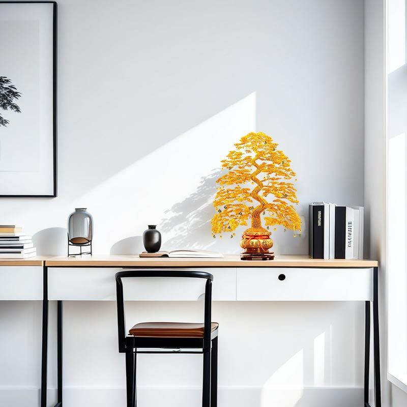 Money Opening Handmade Fortune Tree Shaking Copper Coins Aluminum Wire DIY Finished Product Store Wealth-Attracting_voghion.com