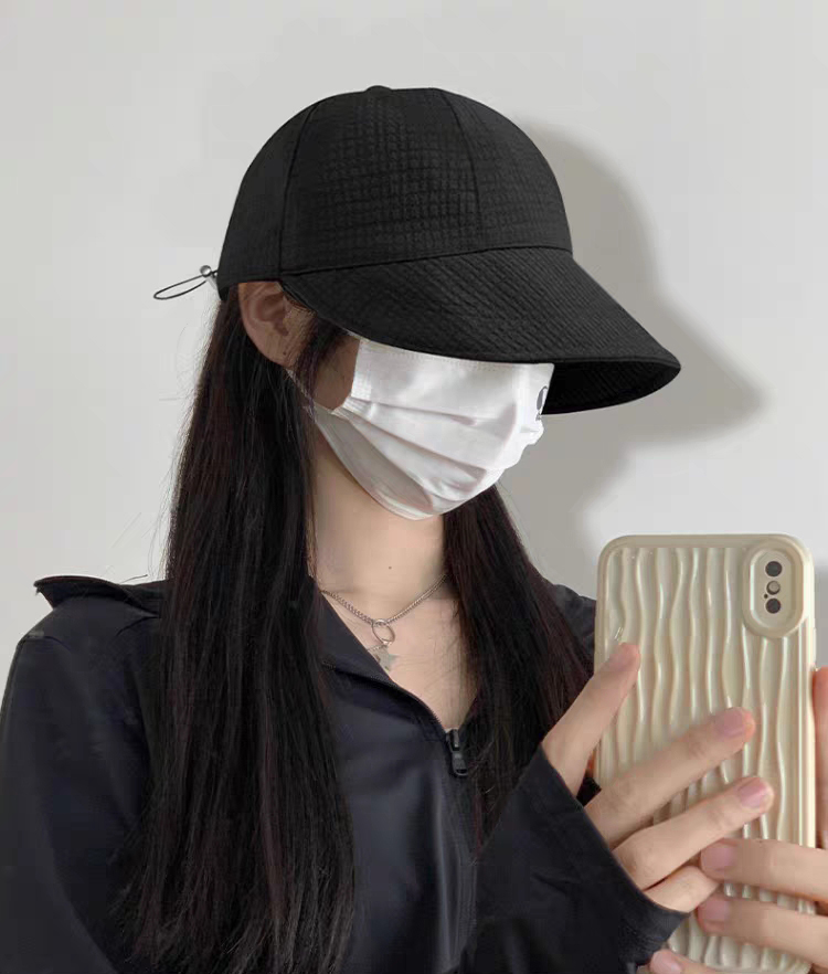 Cappello pieghevole a tesa larga da donna, regolabile, portatile, da spiaggia, da spiaggia, cappello da pescatore, protezione solare estiva, visiera_voghion.com