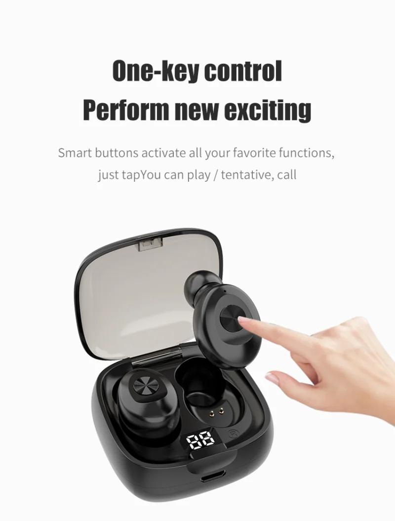 XG8 PRO TWS Digital 5.2 Bezprzewodowy zestaw słuchawkowy Bluetooth Sportowy zestaw słuchawkowy Touch Mini Bezprzewodowy zestaw słuchawkowy Bluetooth Słuchawki douszne z redukcją szumów_voghion.com