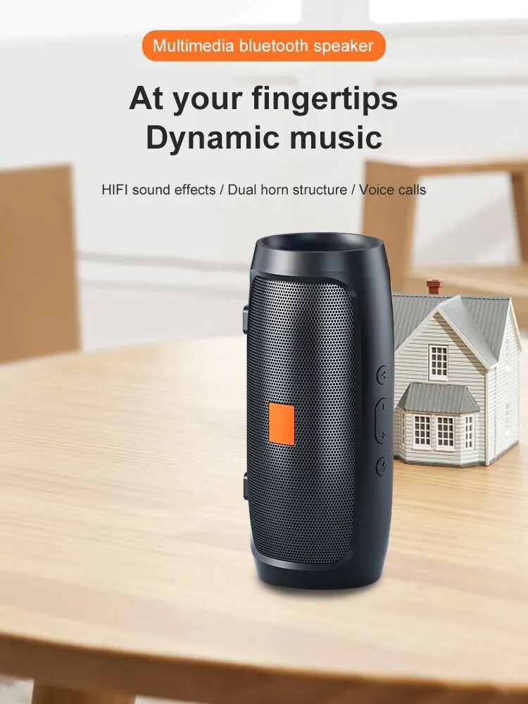 Bluetooth Lautsprecher Duebellautsprecher Stereo Outdoor TFUSB Wiedergabe FM Stëmmsendung Tragbare Subwoofer 50 Kabellos Lautsprecher_voghion.com