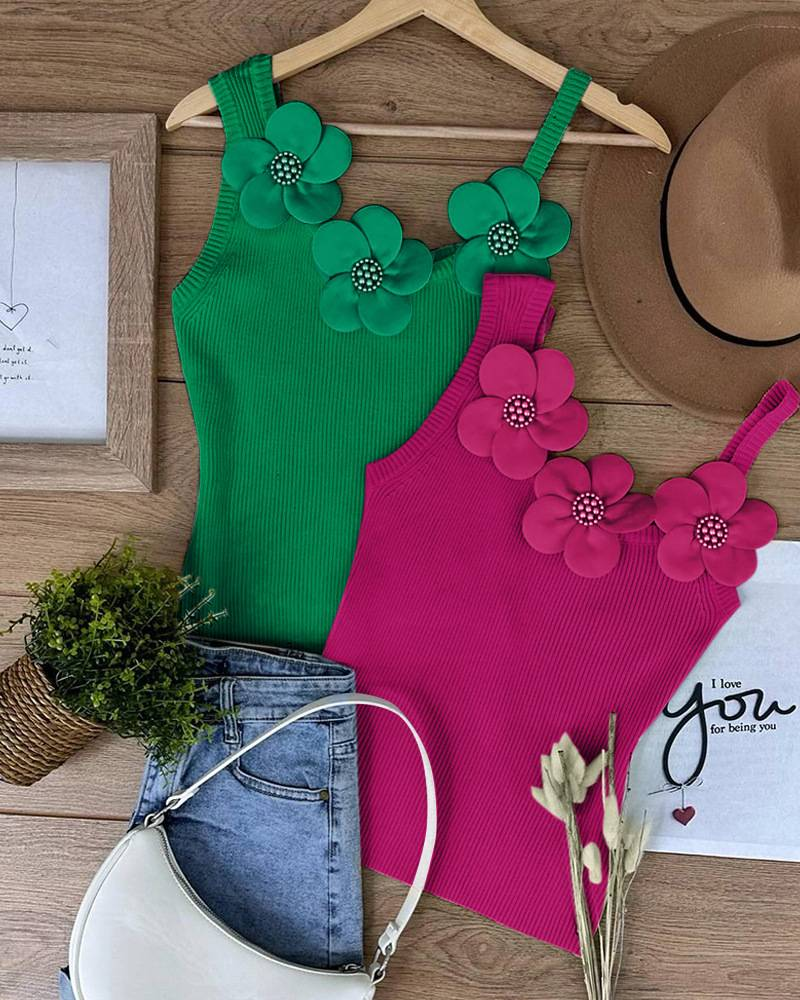 Abbigliamento da donna: top attillato a fiori con reggicalze_voghion.com