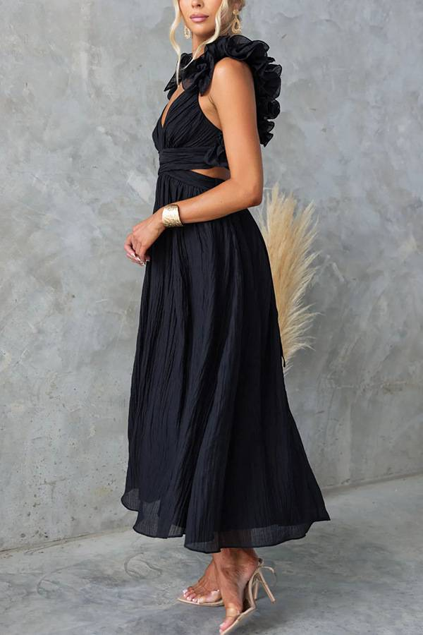 Női új, nyári, szexi, ujjatlan, színes, pántos, rakott szoknya_voghion.com