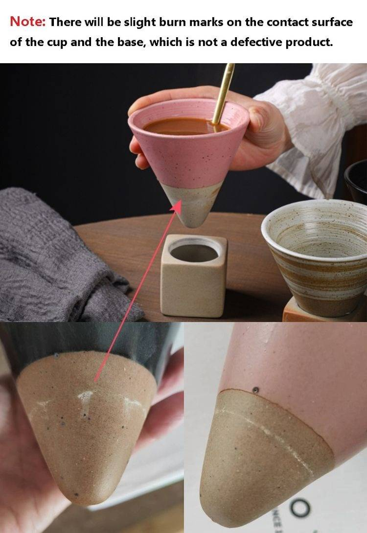 Stoneware mug creative ceramic retro coffee cup_voghion.com