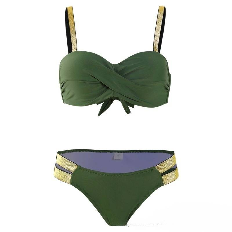Vêtements pour femmes Natation Tide Nouveau bikini Bikini fendu Mode Bikini Maillot de bain_voghion.com