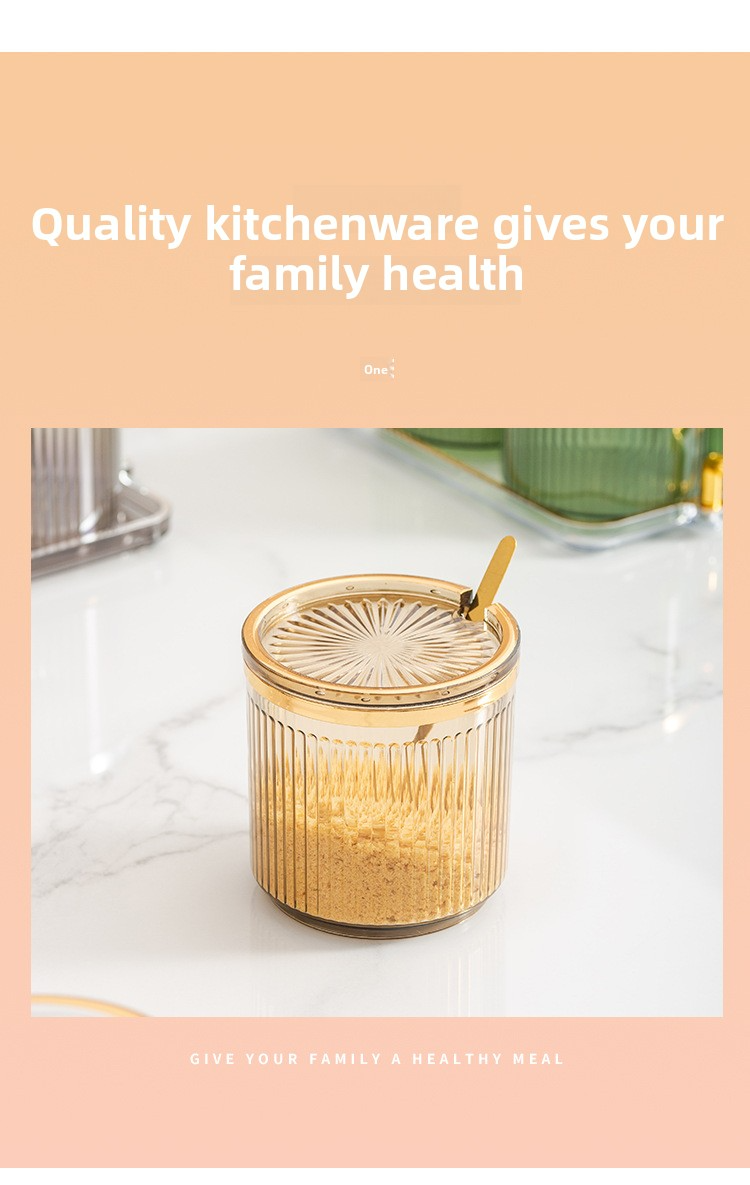 5-in-1-Gewürz-Organizer-Set – stapelbare Gewürzbehälter für die Küche mit Löffel (luftdichte Deckel, transparentes Design, platzsparend)_voghion.com