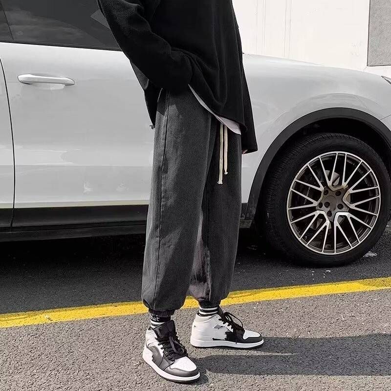Men's Baggy Cargo Pants – Oversized Streetwear Jeans, Unisex High-Waisted Wide-Leg Trousers For Trendy & Casual Outfits_voghion.com