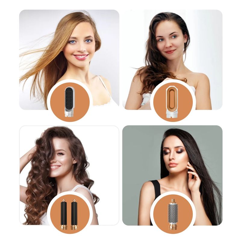 Nieuwe 5 in 1 krultang stijltang met borstel föhn voor droger haar multi styler 2024 beste populair_voghion.com