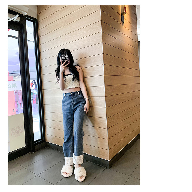 Fada confortável chinelos peludos feminino 2022 outono nova casa peluda de sola grossa outerwear chinelos de algodão de escritório_voghion.com