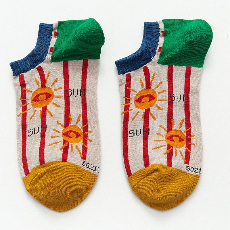 2025d With Patterns Trendy Versatile Short Cotton Deodorant Men's Boat Low Cut Summer Thin Basketball Socks_voghion.com