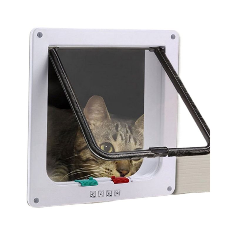 Porta tiragraffi per gatti e cani in plastica bianca color caffè_voghion.com
