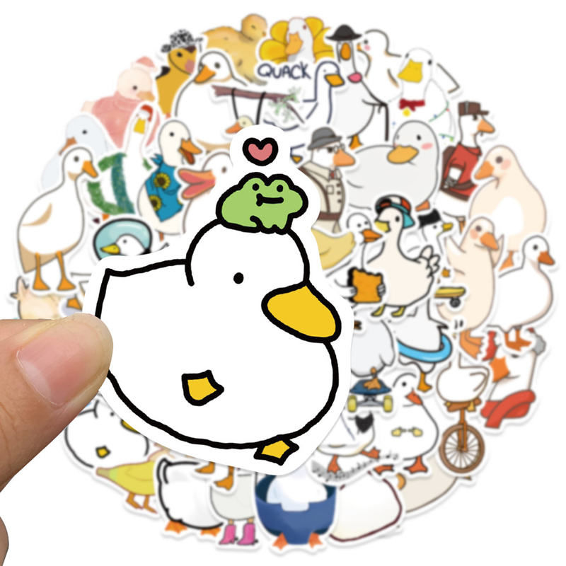 ToysMall 1 Set Çıkartmalar Karikatür Sevimli Renkli Ördek Çıkartmaları Su Geçirmez Araba Çıkartmaları Çocuklar İçin Dizüstü Bilgisayarlar Kaykaylar Bavullar_voghion.com