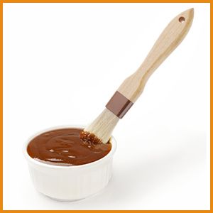 3 Natural Bristle Pastry Brushes - Butter/Marinade BBQ_voghion.com
