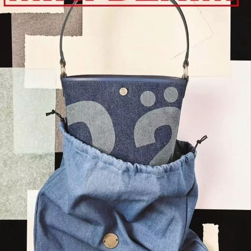 Bolso bandolera pequeño con cadena de mano para mujer, con estampado de mezclilla lavada, estilo Rally de Tailandia (2025)_voghion.com