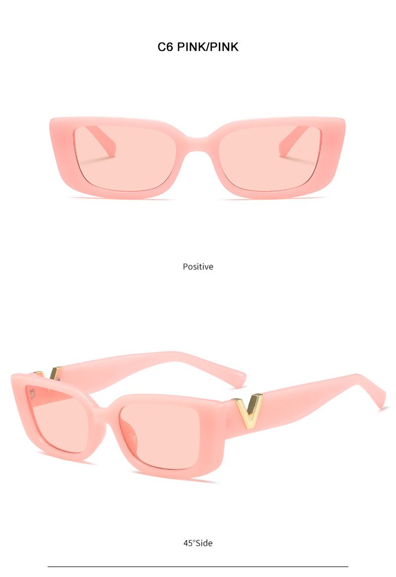 Fashion Cat Eye Sonnebrëller Fraen V Sonnebrëller Fir Dammen Classic Rectangle Driving Shade_voghion.com