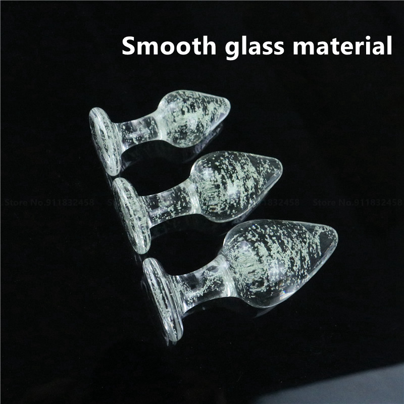 Analspielzeug aus Glas für Frauen und Männer, leuchtender Buttplug aus Glas, kleines Analsexspielzeug, Prostatamassage, Buttplug, Plug für Erwachsene_voghion.com