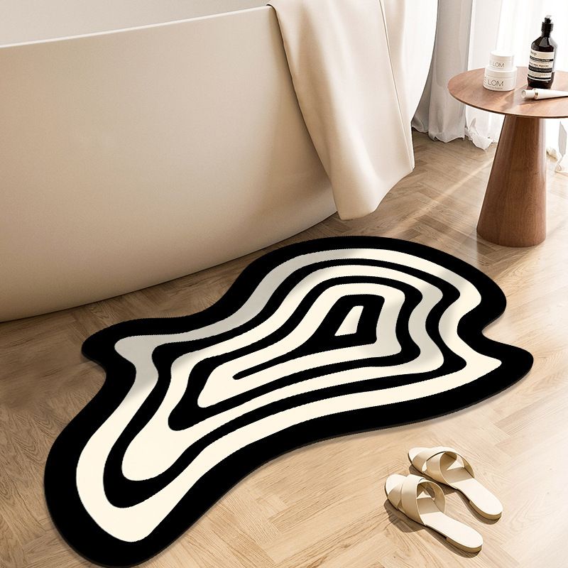 Tappetino antiscivolo per porta del bagno, tappetino assorbente per bagno, tappetino per bagno, separazione tra asciutto e bagnato_voghion.com