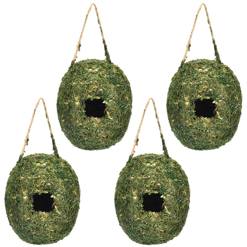 Nuevo producto: encantadora casa decorativa para colibríes, nido creativo colgante de musgo para pájaros._voghion.com