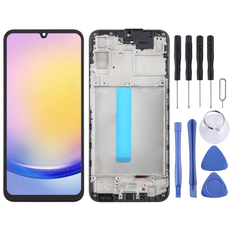 For Samsung Galaxy A25 SM-A256B Original LCD Screen Digitizer Full Assembly with Frame_voghion.com