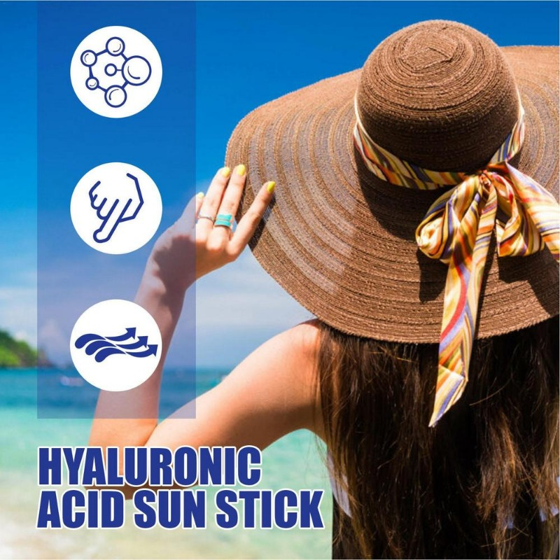 SPF50+ PA++++ Solkrem Ansiktsstift Hyaluronsyre Ansiktssolkrem UVA/UVB-beskyttelse Solkrem Kroppssolkrem_voghion.com