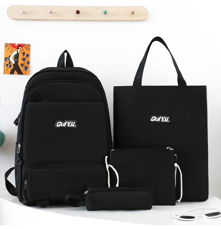 Zaini per bambini, zaini per la scuola primaria e secondaria, zaini di grande capacità, alla moda e casual, borse per tutoraggio in quattro pezzi_voghion.com