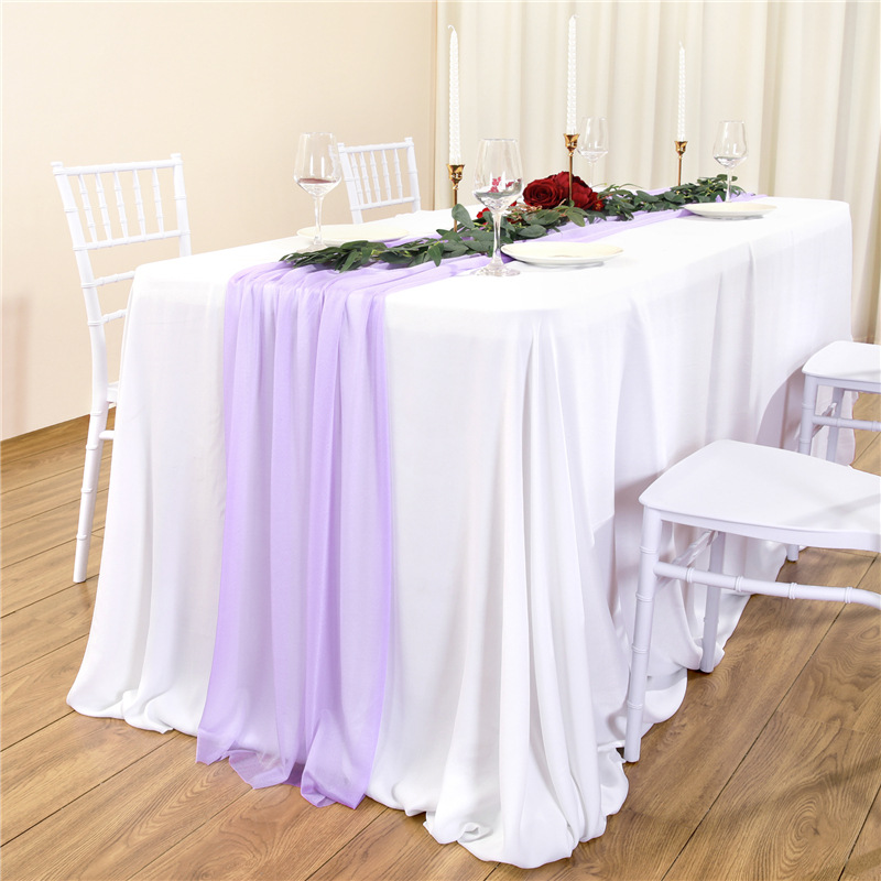 Tischfahne, Hochzeitsdekoration, Szene, Weihnachtslicht, Luxus-Gaze-Vorhang, Tischdecke, Perlen-Chiffon, Hochzeitsdekoration, Tischset_voghion.com