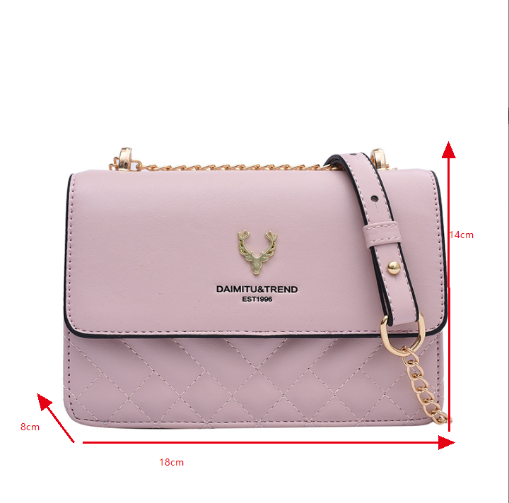 Lingge-Bolso de hilo bordado para mujer, bandolera de un hombro, cadena de regalo para el Día de San Valentín, bolso cuadrado pequeño_voghion.com