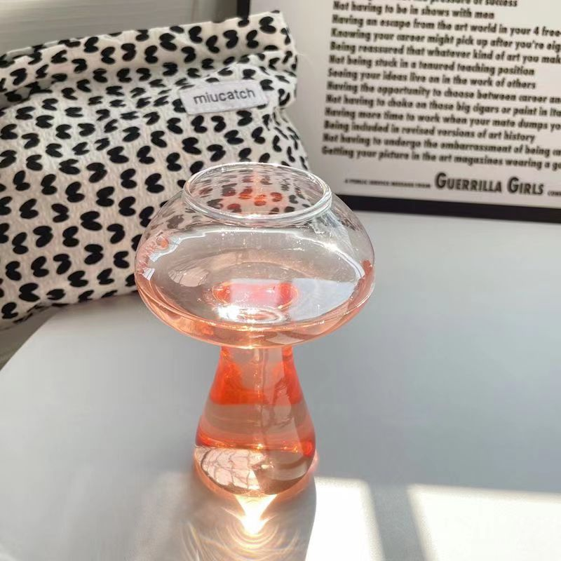 Aranyos gombás koktélos pohár 260 ml-es italos söröspohár kreatív átlátszó vörösboros pohár kávéscsésze italos bár sörétes pohár_voghion.com