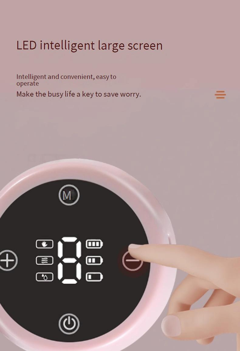 Prijenosna električna pumpa za grudi, pumpa za mužnju, potpuno automatska, prijenosna, tiha, integrirana, automatska za trudnice, nakon poroda_voghion.com