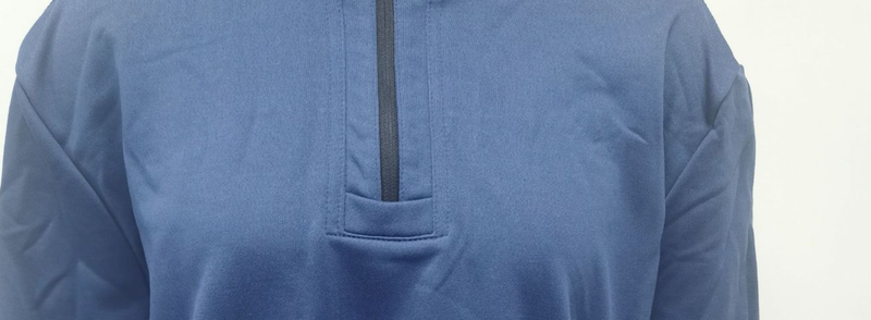"Men's Zip-Pocket Long Sleeve T-Shirt - Poly-Cotton Blend Slim Fit For Outdoor & Commuting (Custom Logo Option, Sizes S-XXXL)"_voghion.com