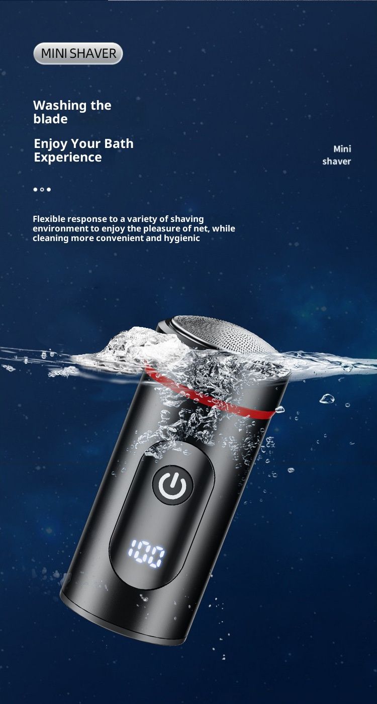 Professioneller Rotationsrasierer – 6D-Schwebeköpfe, USB-C-Schnellladung, 60 Minuten Laufzeit, IPX7-wasserdicht, abnehmbare, waschbare Klingen_voghion.com