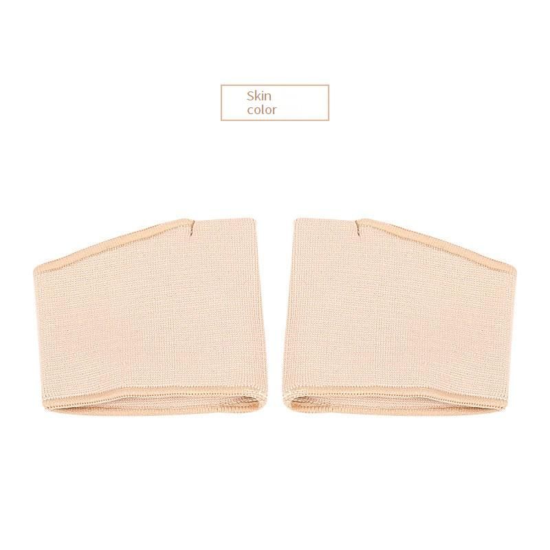 Breathable Anti-Slip Half Insole With Silicone Padding For Men & Women – Cushioned Forefoot Support For Bunions, Dance & Daily Comfort (Black/Beige)_voghion.com