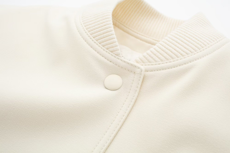 Women's Clothing Spring New Stand-up Collar Large Pocket Jacket Coat + Pleated Design Shorts Suit_voghion.com