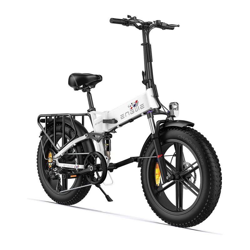 ENGWE ENGINE X 20" Katlanır E-Bisiklet Yetişkinler İçin, 48V 13Ah Lityum Pil 7 Hızlı Tam Süspansiyon_voghion.com